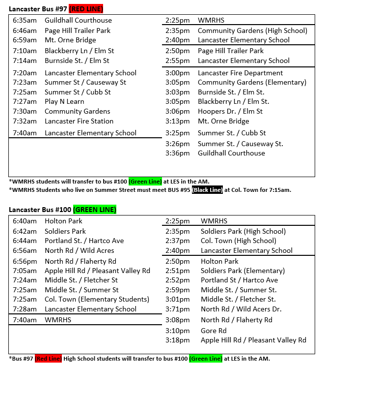 Bus Route Information