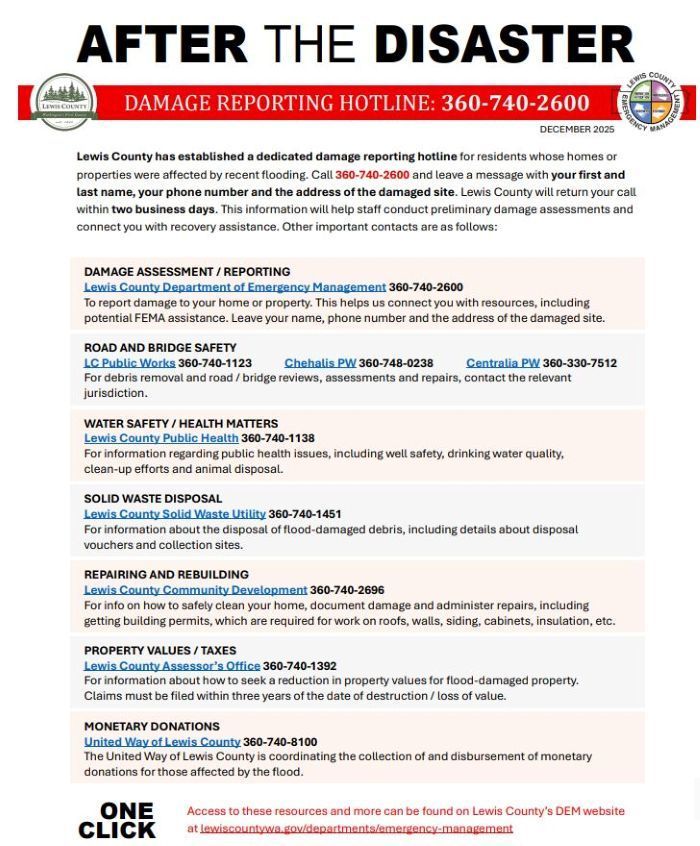 After the Disaster Info Sheet