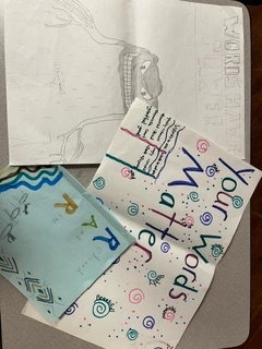 7th grade posters and an 8th grade vignette collection