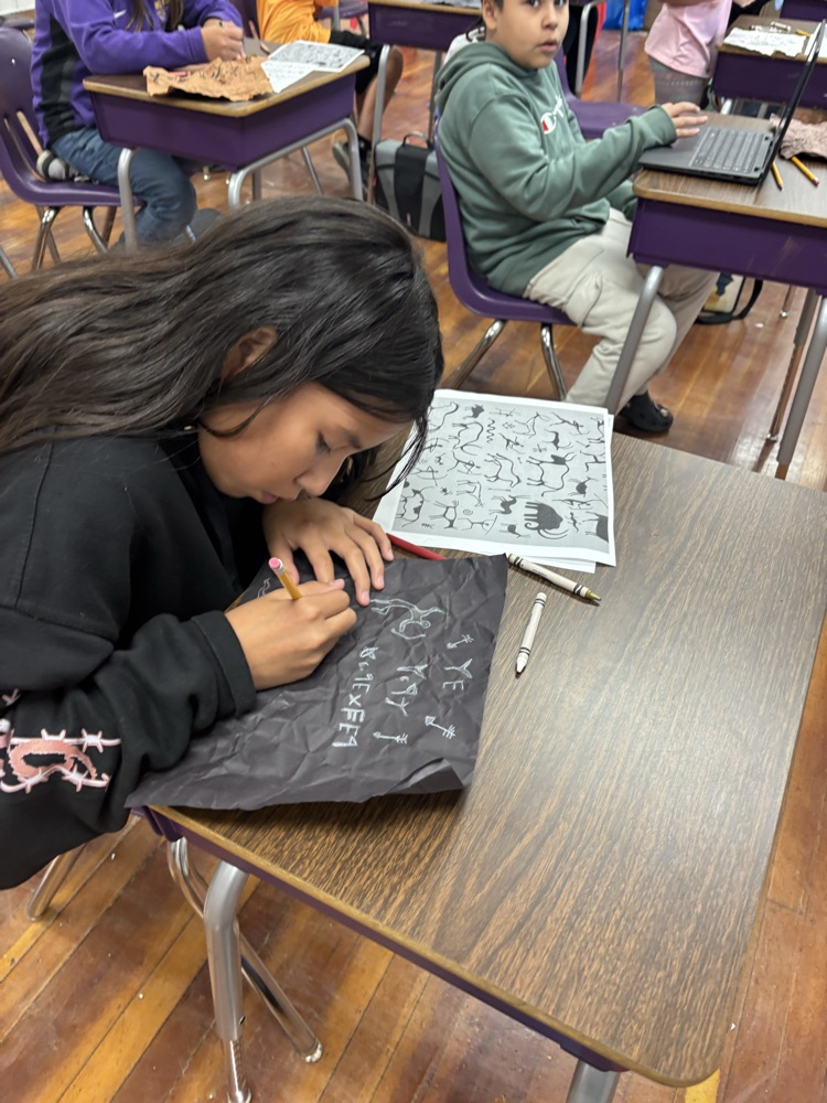 creating Stone Age drawings