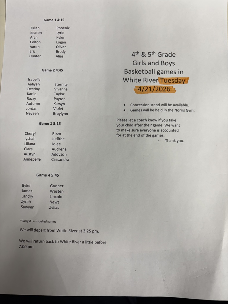 Basketball Schedule
