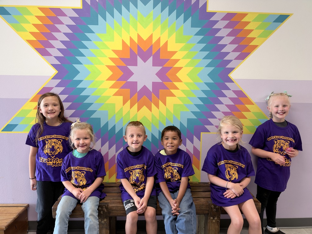Preschool - 2nd Grade Student's of the month.