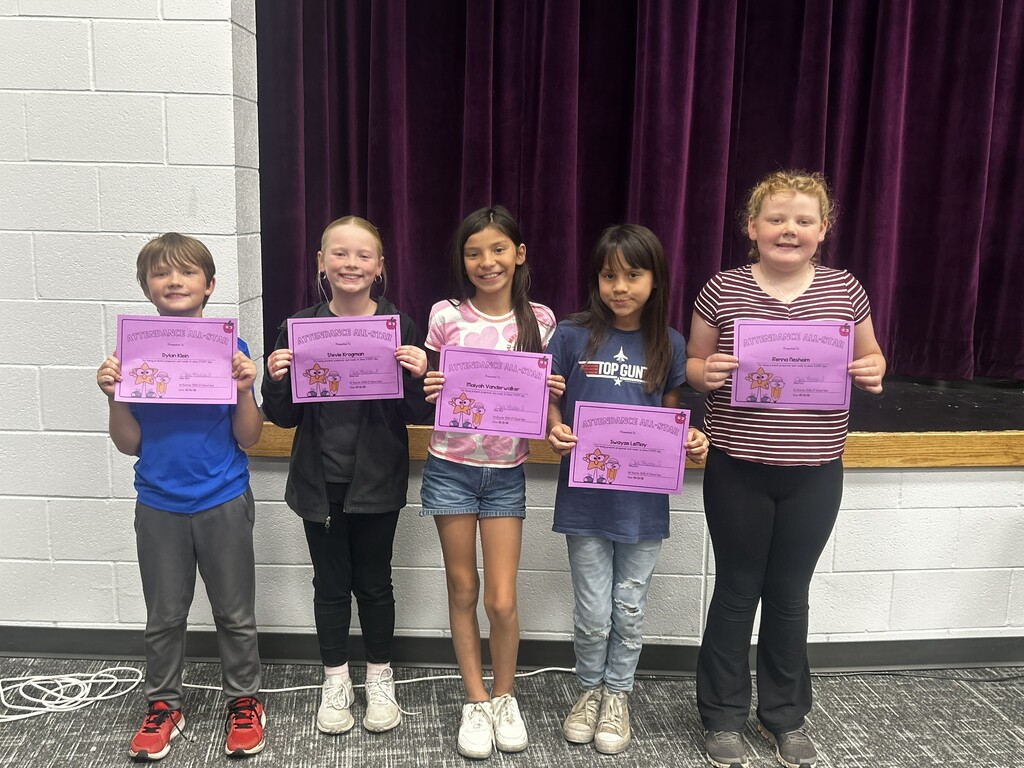 4th Grade Perfect Attendance!