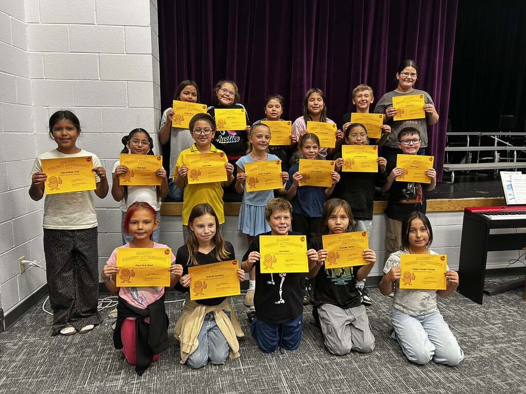 4th Grade Near Perfect Attendance