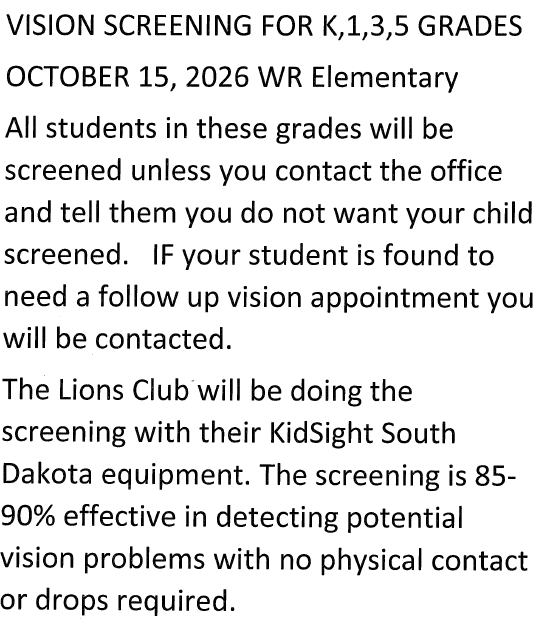 White River Screening Doc