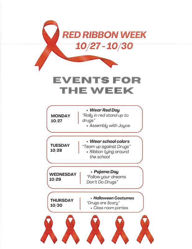 Red Ribbon Week Dress Up Days