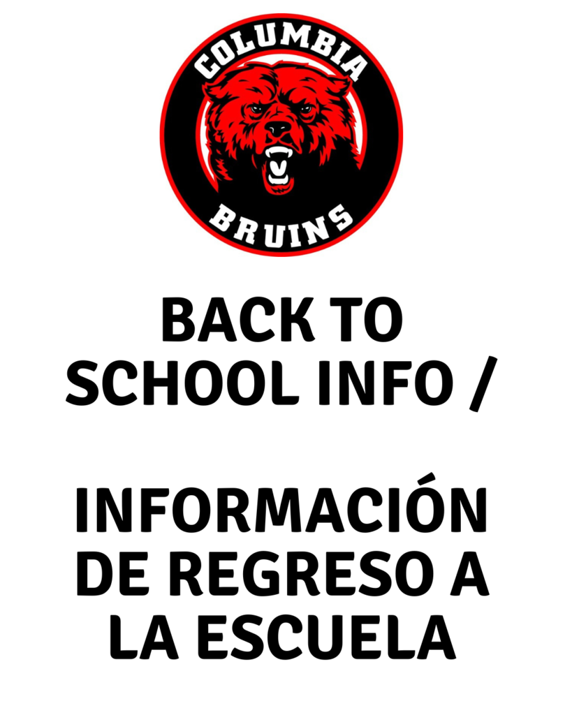 Back to School Info