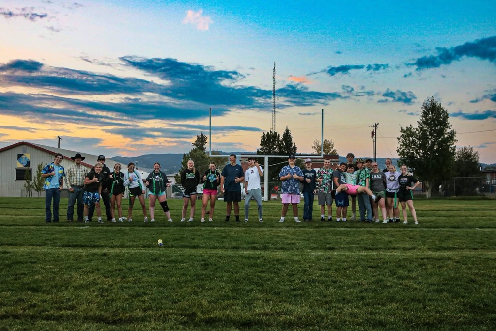 Team photo from powder puff football