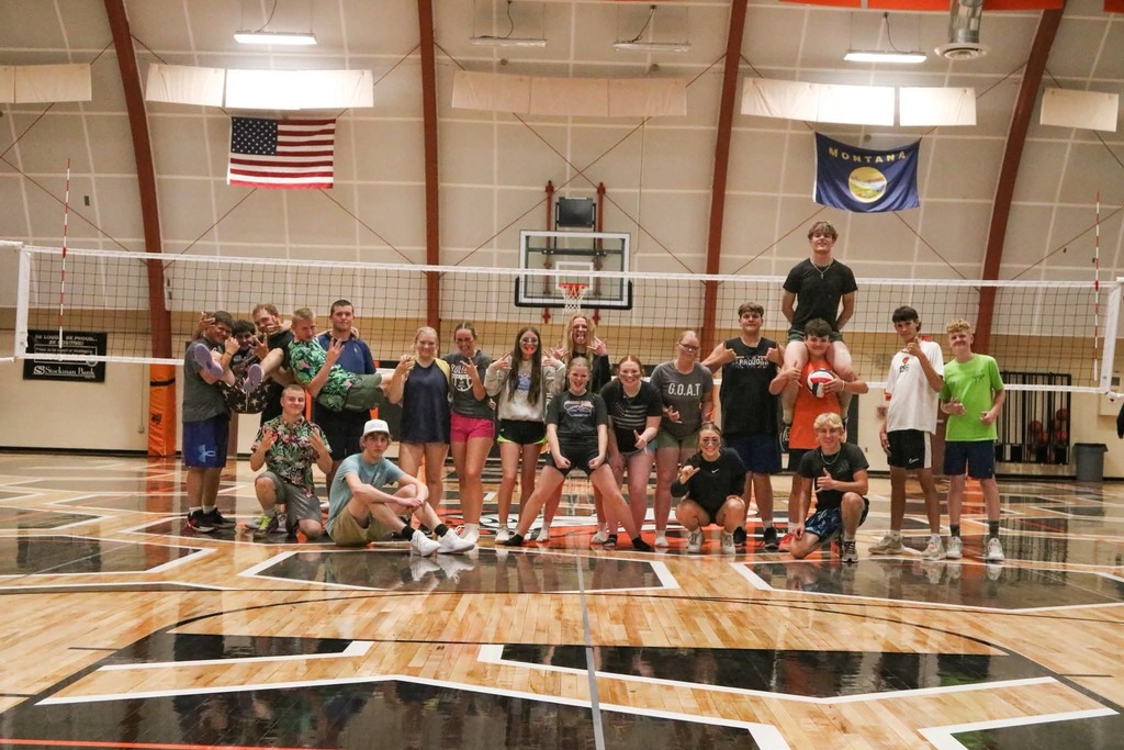 Team photo from men's volleyball