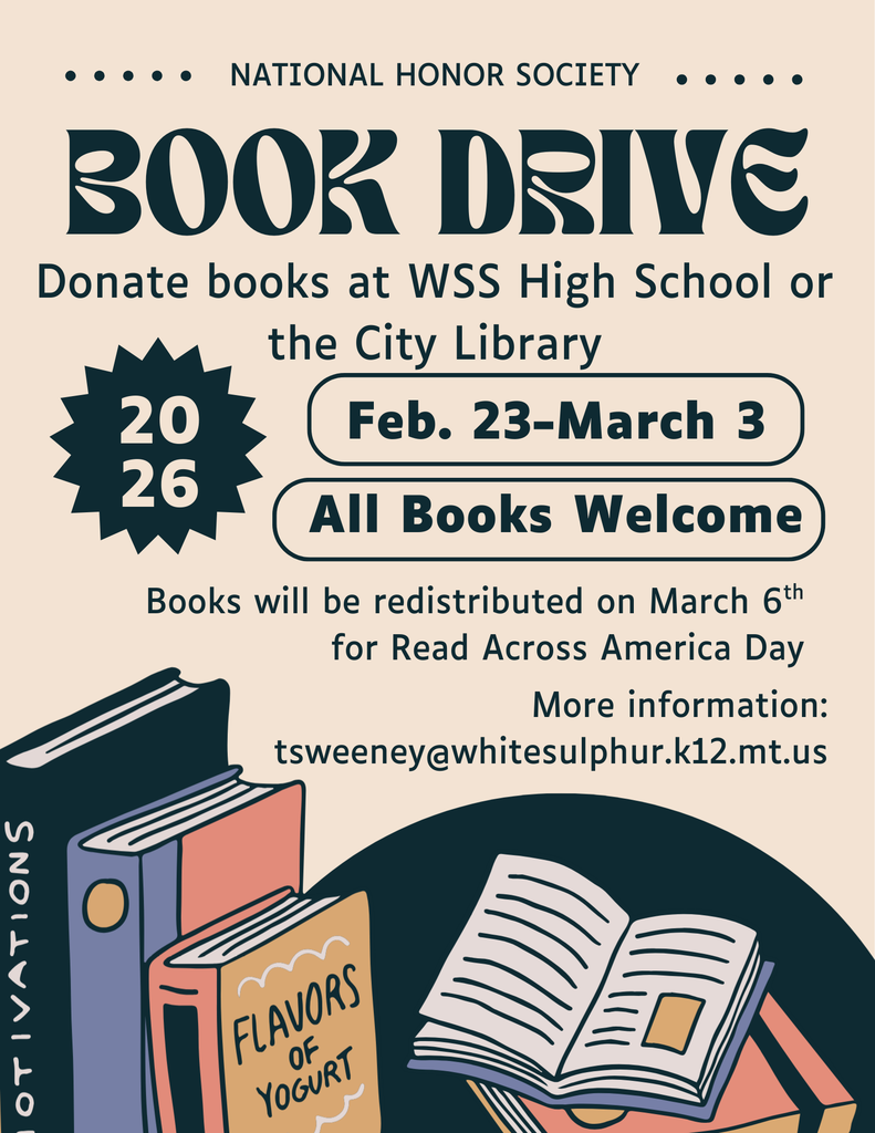 Images of books and information on the NHS book drive
