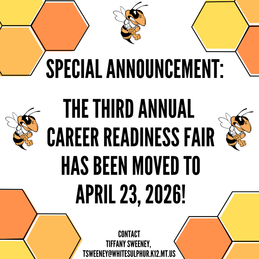 Career Fair Reschedule Announcement with Hornet and Hive Logos