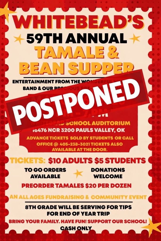 bean supper postponed