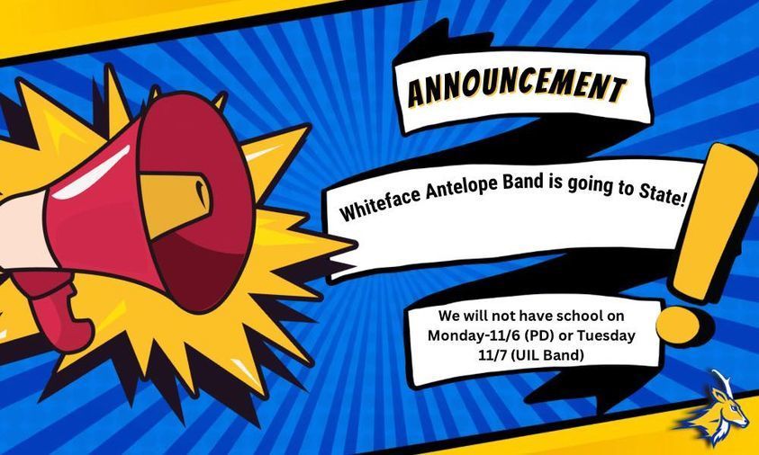 Announcement Whiteface CISD