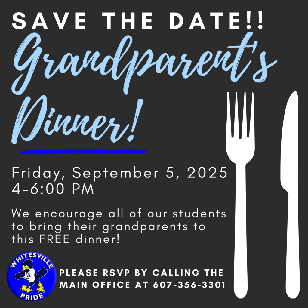 WCS Grandparents Dinner 2025 - Save the Date for September 5 from 4-6pm
