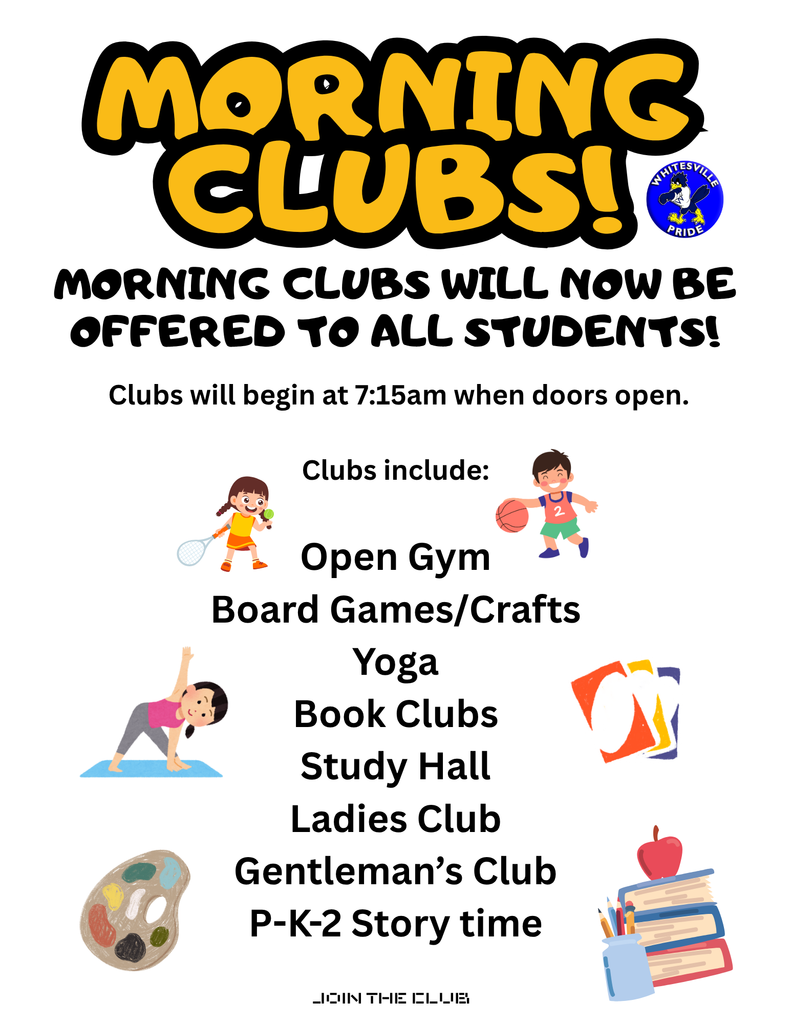 WCS Morning Clubs now offered!