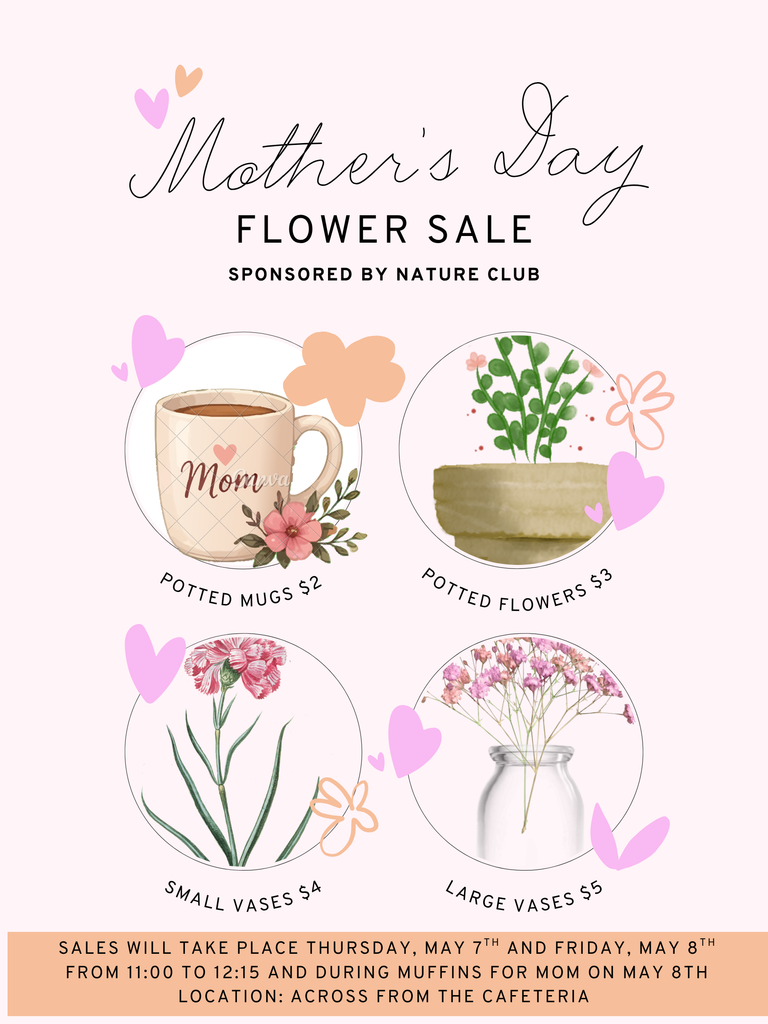 Whitesville Central School Mother's Day Flower Sale 2026