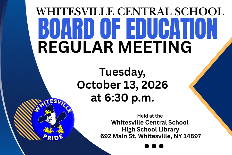 Whitesville Central School BOE Meeting 2026