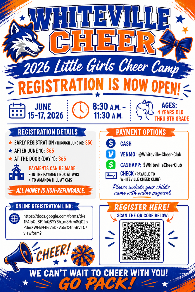 2026 Little Girls Cheer Camp