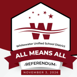 Whitewater Unified School District All Means All Referendum November 3, 2026