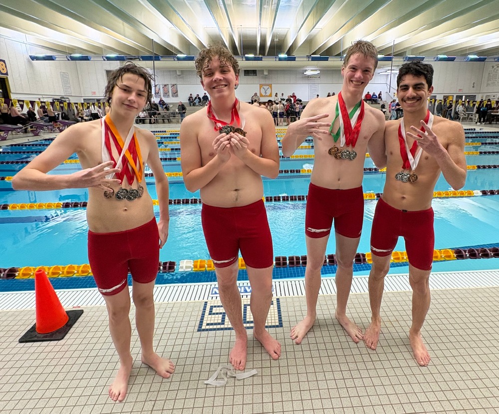 JV Conference Swimmers with Medals