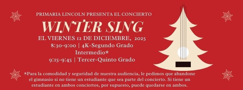 Winter Sing Spanish