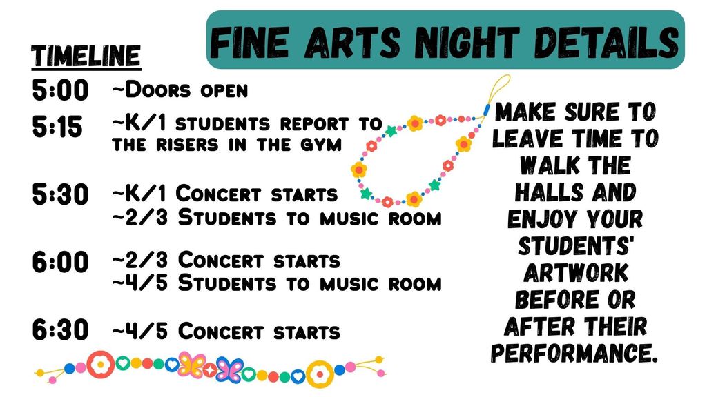 English Fine Arts Night