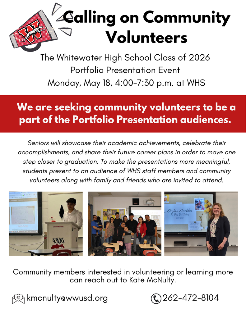 Portfolio Presentation Volunteer Request