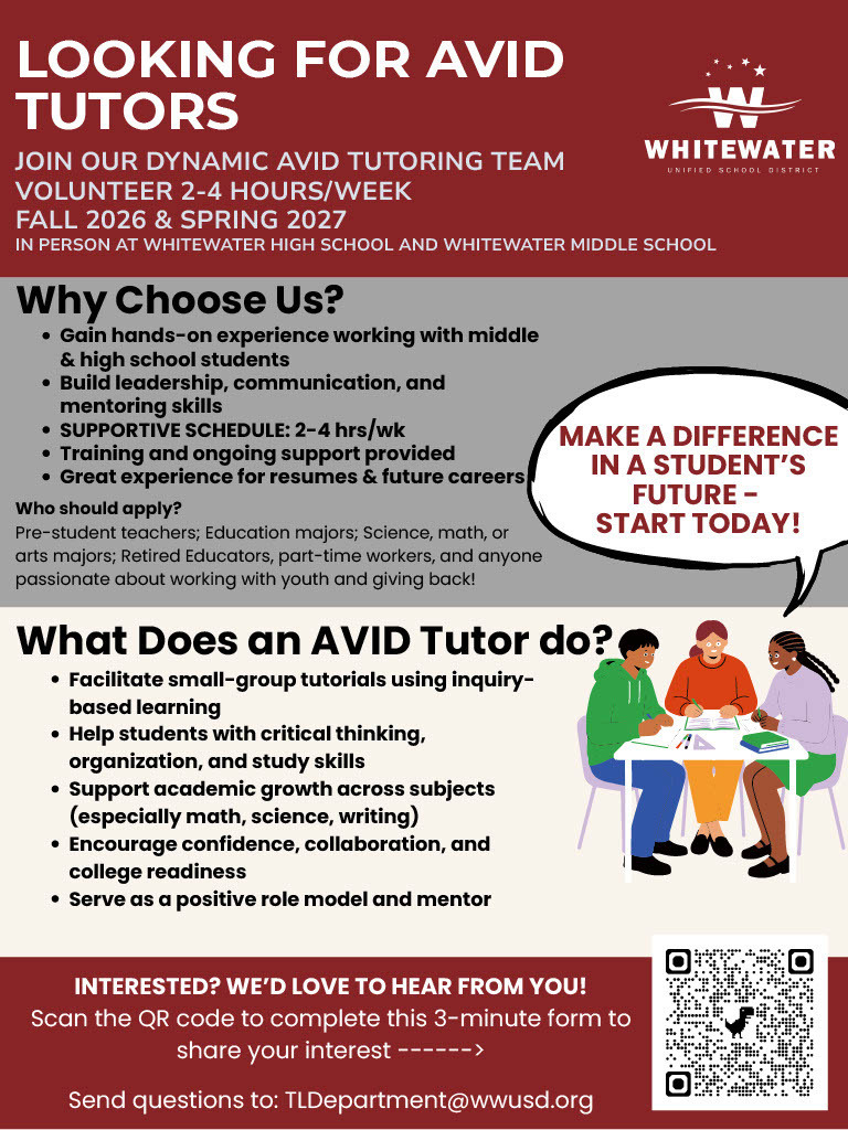 AVID Tutor Request - English