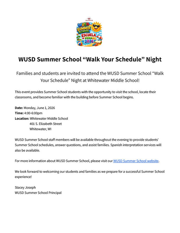 WUSD SUMMER SCHOOL ENGLISH
