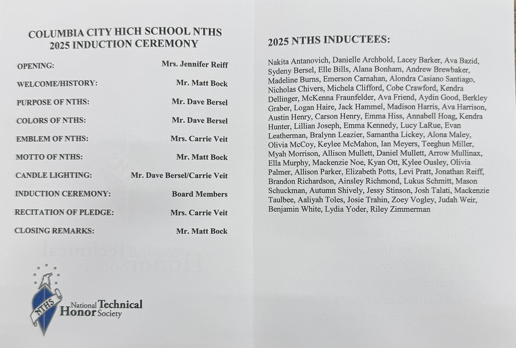 CCHS Inductees