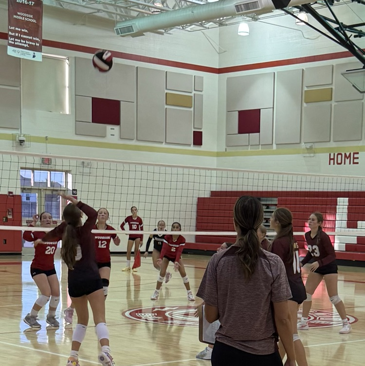 8th grade volleyball vs. Woodside