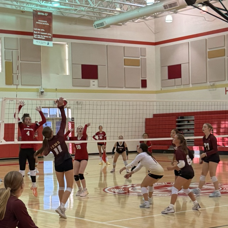 8th grade volleyball vs. Woodside