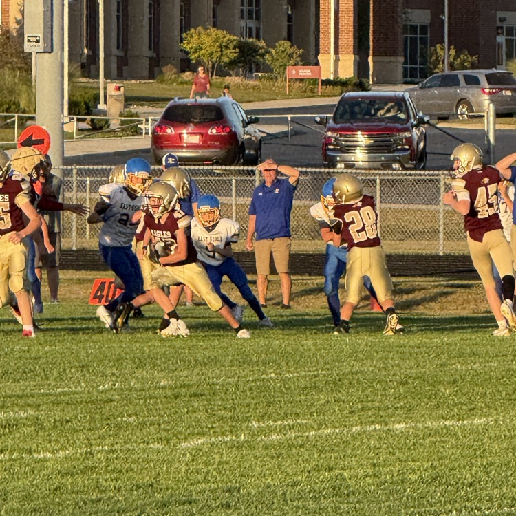 7th grade football vs East Noble