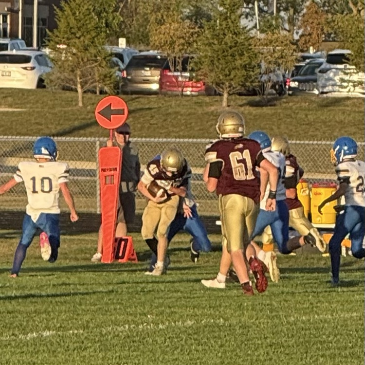 7th grade football vs East Noble