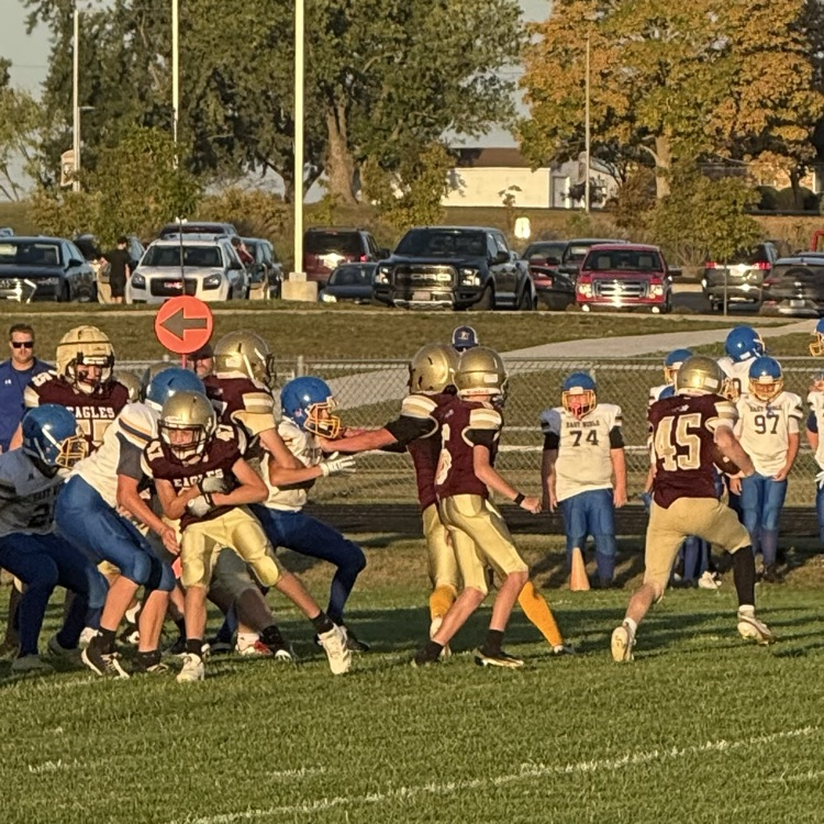 7th grade football vs East Noble
