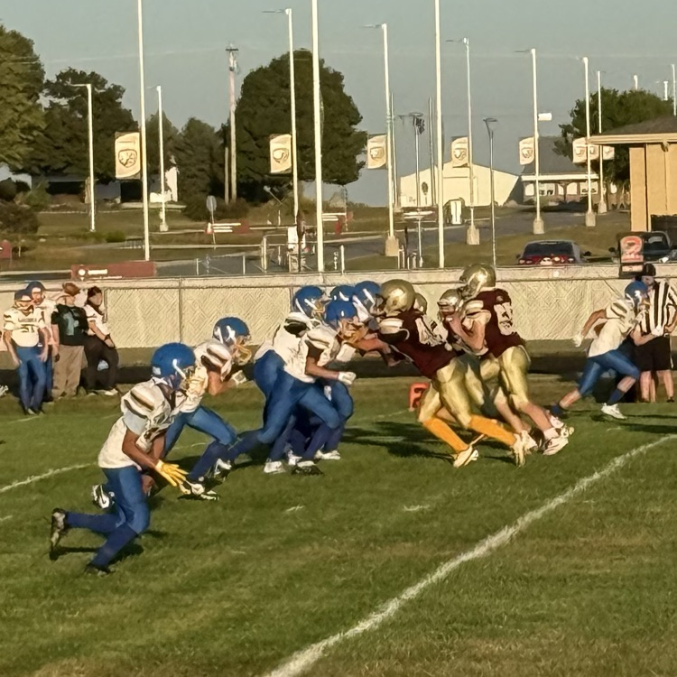 7th grade football vs East Noble