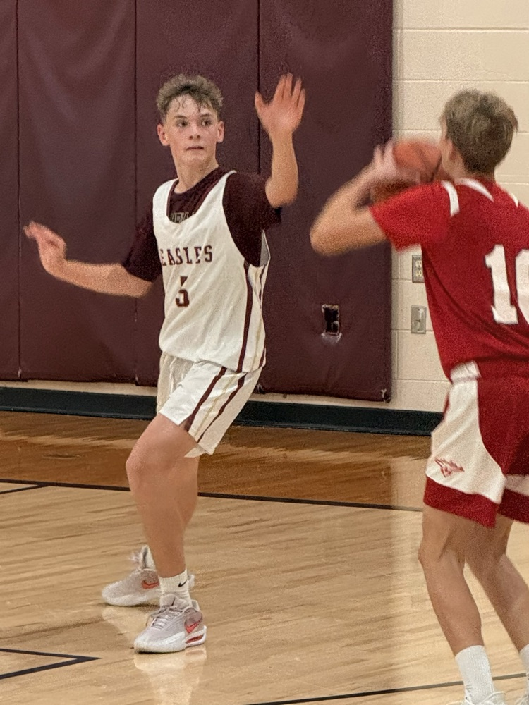 8th boys maroon basketball vs. Adams Central