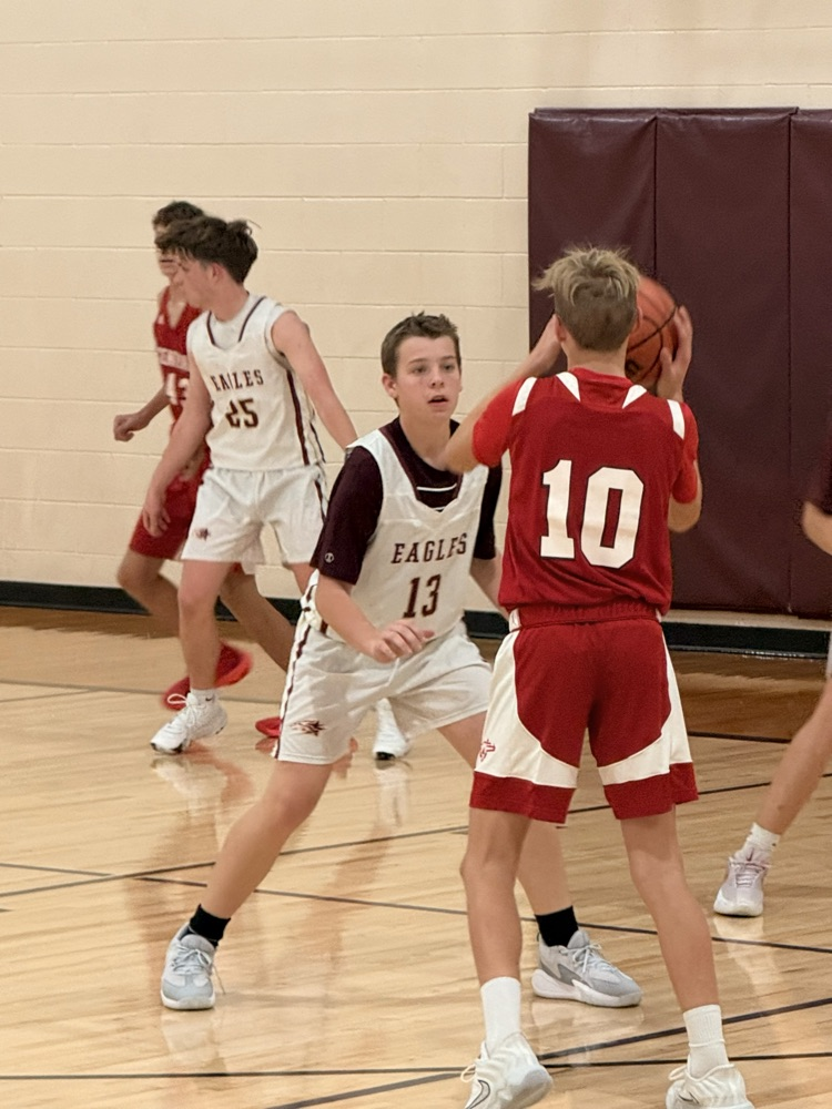 8th boys maroon basketball vs. Adams Central