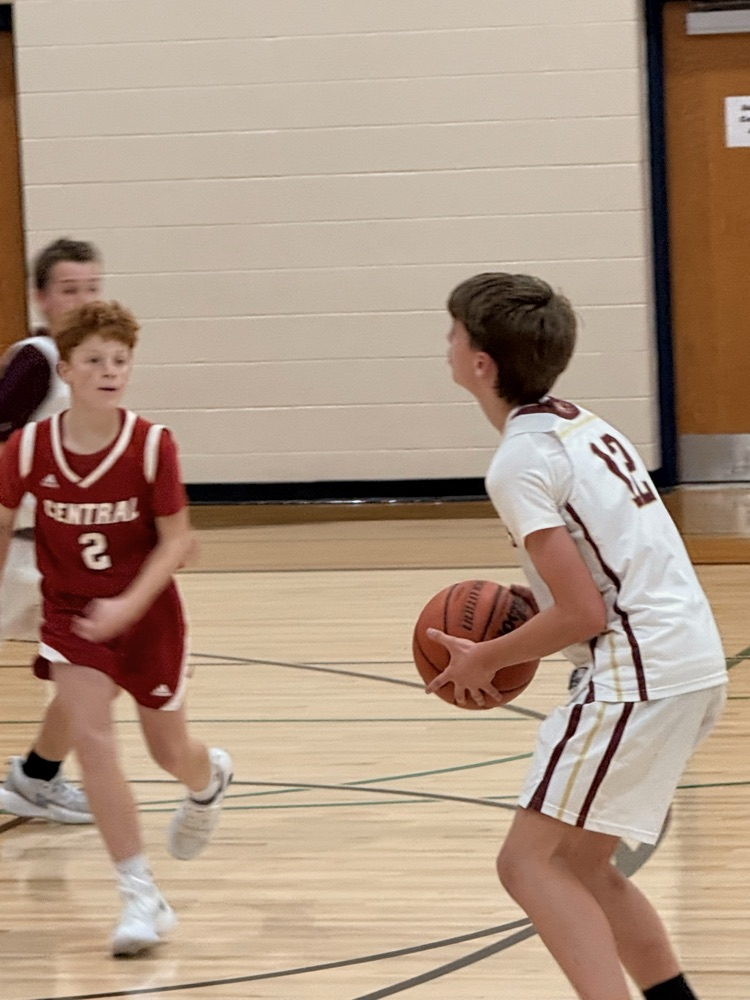 8th boys maroon basketball vs. Adams Central
