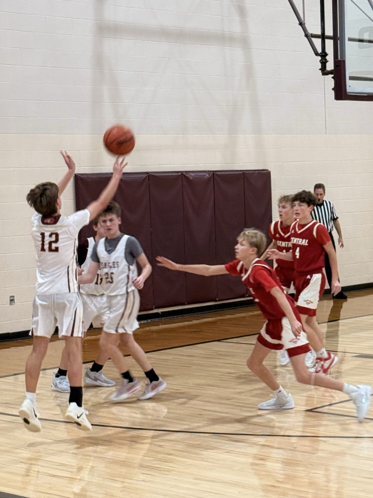 8th boys maroon basketball vs. Adams Central