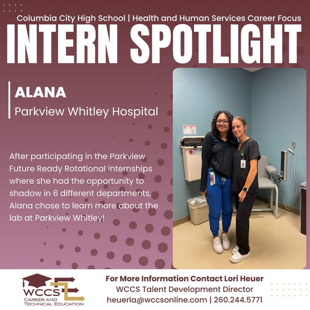 Intern Spotlight, Alana, Parkview Whitley Hospital