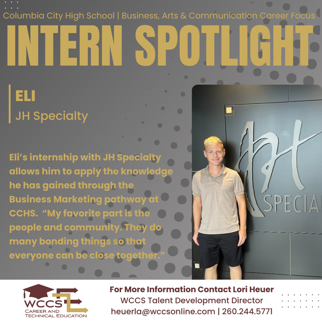 Intern Spotlight, Eli, JH Specialty