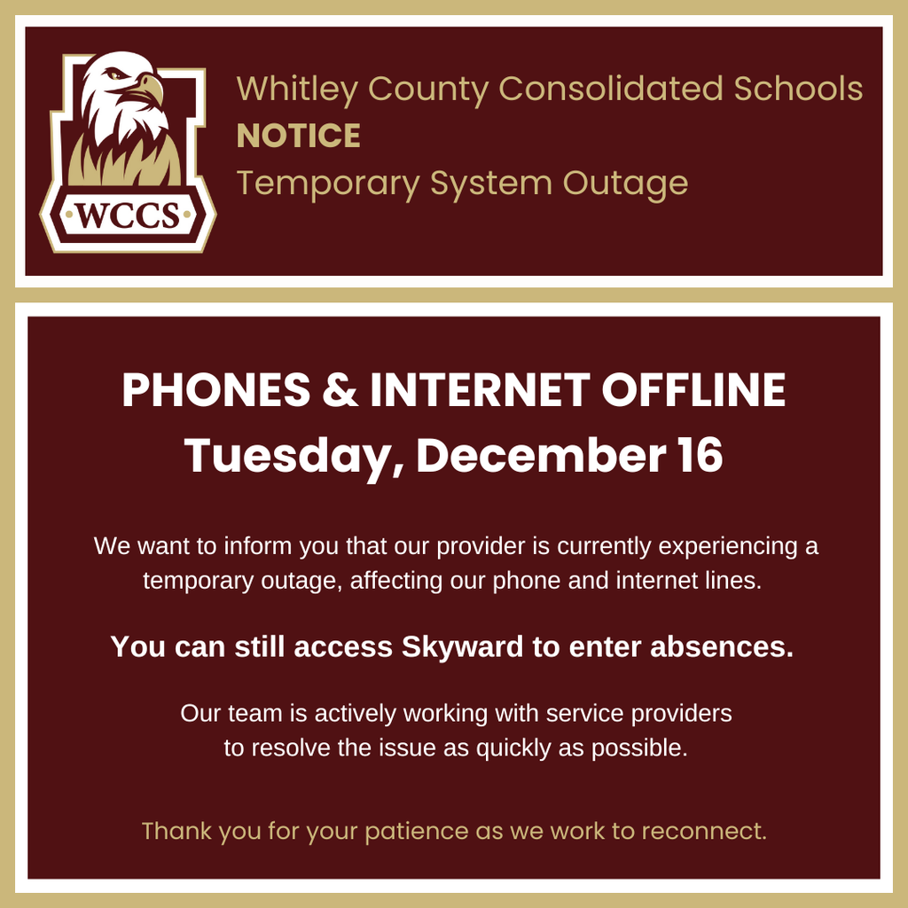 System outage Dec. 16