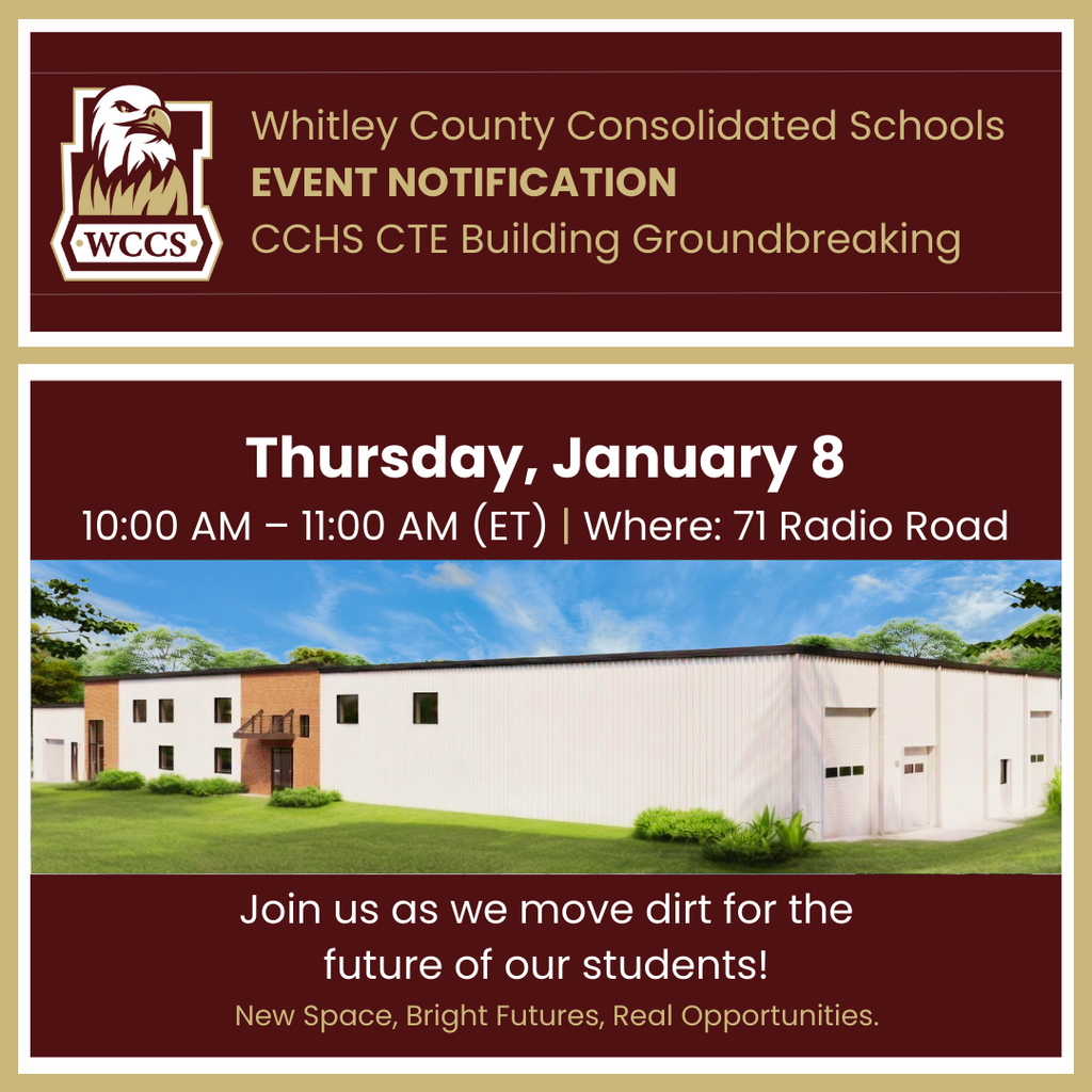 CTE Groundbreaking Event Notification