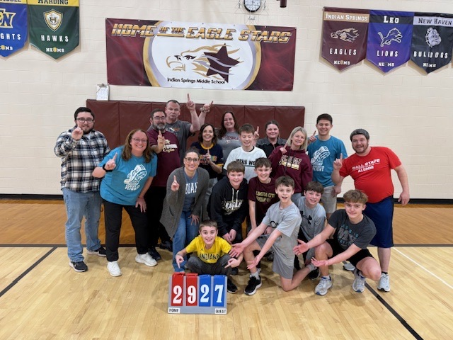 6th staff vs student volleyball