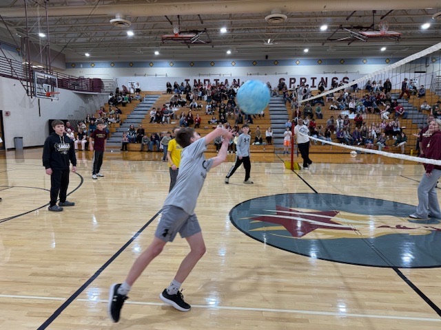 6th staff vs student volleyball
