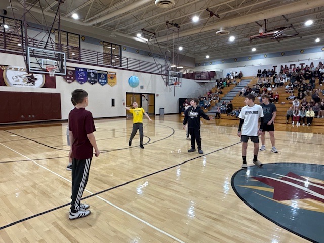6th staff vs student volleyball