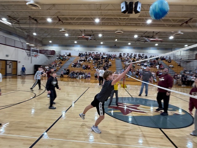 6th staff vs student volleyball