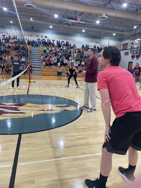 7th staff vs student volleyball