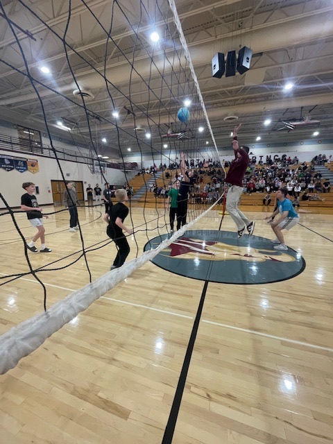 7th staff vs student volleyball